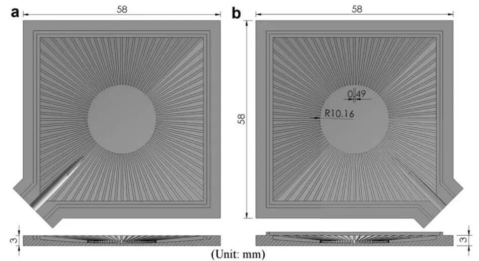 Radial groove core aluminum VC radiator