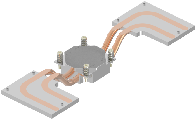 Industrial Control Wing Type Heat Pipe rRdiator