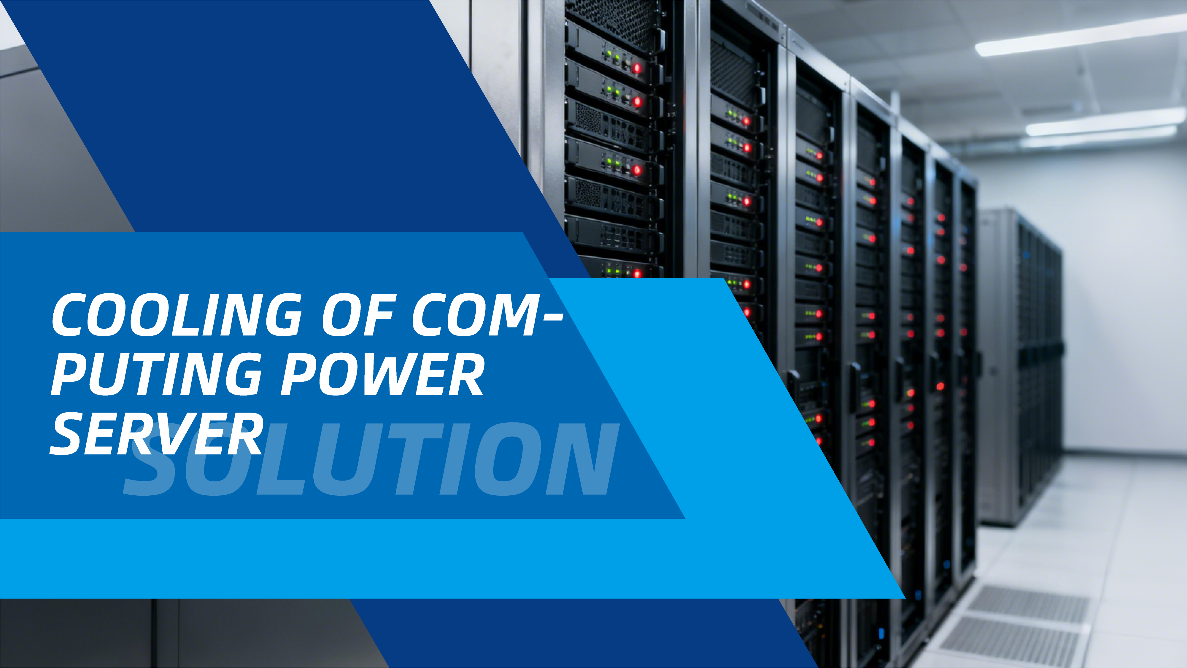 Cooling solution for computing power servers